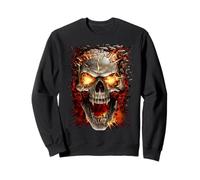 Officiel Spiral Skull Blast Gothic Fantasy Sweatshirt