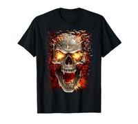 Officiel Spiral Skull Blast Gothic Fantasy T-Shirt