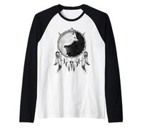 Officiel Spiral Spiral Wolf Chi Yin Yang Gothic Fantasy Manche Raglan