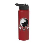 Officiel Spiral Spiral Wolf Chi Yin Yang Gothic Fantasy Stainless Steel Insulated Water Bottle