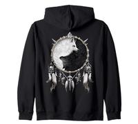 Officiel Spiral Spiral Wolf Chi Yin Yang Gothic Fantasy Sweat à Capuche