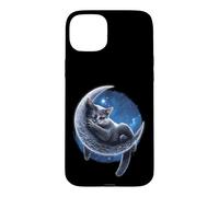 Officiel Spiral Velvet Moon Cat Gothic Fantasy Coque pour iPhone 15 Plus