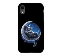 Officiel Spiral Velvet Moon Cat Gothic Fantasy Coque pour iPhone XR