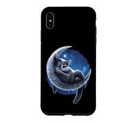 Officiel Spiral Velvet Moon Cat Gothic Fantasy Coque pour iPhone XS Max