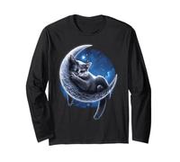 Officiel Spiral Velvet Moon Cat Gothic Fantasy Manche Longue