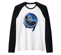 Officiel Spiral Velvet Moon Cat Gothic Fantasy Manche Raglan