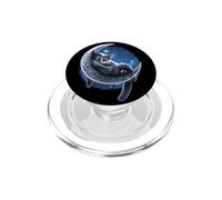 Officiel Spiral Velvet Moon Cat Gothic Fantasy PopSockets PopGrip pour MagSafe