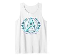 Officiel Star Trek - Starfleet Command Débardeur, Homme, Blanc, XL