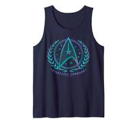 Officiel Star Trek - Starfleet Command Débardeur, Homme, Bleu Marine, L