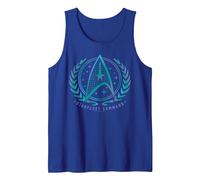 Officiel Star Trek - Starfleet Command Débardeur, Homme, Bleu Royal, L