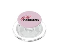 Officiel Teddy Pendergrass Signature Black on Red Legend PopSockets PopGrip pour MagSafe