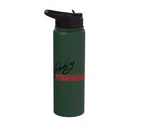 Officiel Teddy Pendergrass Signature Red on Black Stainless Steel Insulated Water Bottle