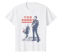 Officiel The Kooks T-Shirt, Enfant, Blanc, 4 Ans