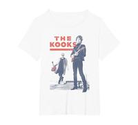 Officiel The Kooks T-Shirt, Femme Grandes Tailles, Blanc, 1X