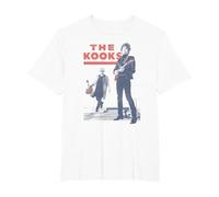 Officiel The Kooks T-Shirt, Homme Grandes Tailles, Blanc, 2X Tall
