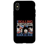 Officiel The Rolling Stones Noir et Bleu Coque pour iPhone X/XS