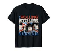 Officiel The Rolling Stones Noir et Bleu T-Shirt
