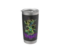 Officiel TMNT Ninja Turtles with Purple Logo Gobelet isotherme en acier inoxydable double paroi
