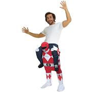 Officiel Unisexe Power Ranger Rouge Fancy Dress Costume Piggyback - Trucs avec vos propres Pieds