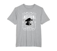 Officiel Willie Nelson Austin T-Shirt, Homme Grandes Tailles, Gris Chiné, 6X Tall