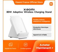 Xiaomi 80W Adaptive Wireless Charging Stand Smartphone Blanc Secteur Recharge sans fil Intérieure