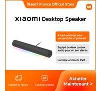 [Officiel] Xiaomi Desktop Speaker, microphone intégré, lumière ambiante RVB, plusieurs modes audio Noir