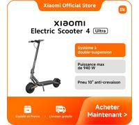 Xiaomi Electric Scooter 4 Ultra Noir, Gris 25 km/h 12000 Ah
