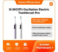 [Officiel] Xiaomi Oscillation Electric Toothbrush Pro | Améliorez votre nettoyage des dents simplement, Nettoyage intelligent des surfaces par oscillation, Écran numérique couleur, Têtes de brosse à B