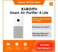 Purificateur d'air Xiaomi Mijia 4 Lite Intelligent OLED écran tactile filtre à air générateur d'ozone filtre HEPA PM 2.5 BLANC G