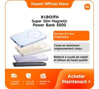 Xiaomi Batterie externe Super Slim Magnétique 5000 Violet