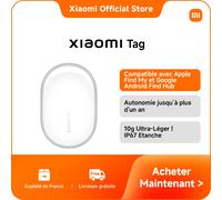 Xiaomi Smart Tag, Compatible Apple Find My et Google Android Find Hub, traqueur Bluetooth pour clés, Bagages, Sac, Portefeuille ou Animal de Compagnie, IP67, autonomie de Plus d’Un an, Lot de 1