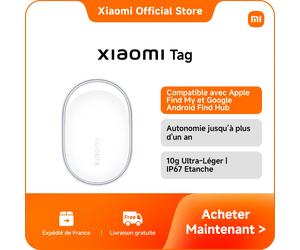 [Officiel] Xiaomi Tag | Compatible avec Apple Find My et Google Android Find Hub, Localisez vos objets à distance, Notifications de protection de la vie privée