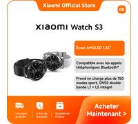 [Officiel] Xiaomi Watch S3 | Écran AMOLED 1,43", Design du cadre interchangeable, Prend en charge plus de 150 modes sport, GNSS double bande L1 + L5 intégré, Compatible avec les appels téléphoniques A