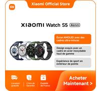 XIAOMI Watch S5 46mm, Montre connectée Homme/Femme,AMOLED 1,48",Tracker d’activité avec fréquence Cardiaque et Sommeil,21 Jours d’autonomie,150+ Modes Sportifs, GPS Double Bande,NFC,Android&iOS, Noir