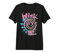Officielle blink-182 Neon Rock Band Artwork T-Shirt Haut de Gamme