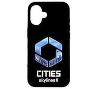 Officielle Cities Skylines II Game Logo City Builder White Coque pour iPhone 16