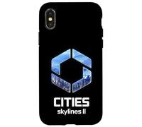 Officielle Cities Skylines II Game Logo City Builder White Coque pour iPhone X/XS