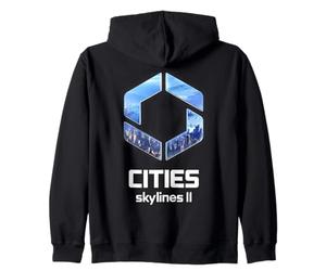 Officielle Cities Skylines II Game Logo City Builder White Sweat à Capuche
