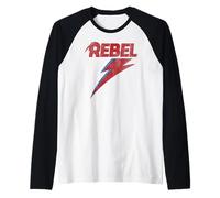 Officielle David Bowie Distressed Rebel Music Manche Raglan