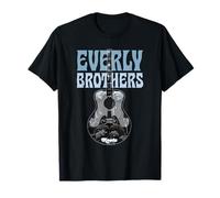 Officielle The Everly Brothers Guitar Roots Collage Art T-Shirt
