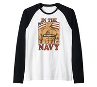 Officielle Village People in The Navy Manche Raglan
