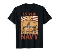 Officielle Village People in The Navy T-Shirt