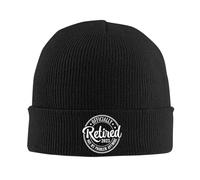 Officiellement Retraité Depuis 2023. Ce n'est Plus Mon Problème. Femme Homme Watch Cap Coupe-Vent Bonnet De Trawler Doux Skull Cap pour Sport Casque Moto Toutes Les Saisons