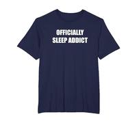 Officiellement Sleep Addict T-Shirt, Homme Grandes Tailles, Bleu Marine, 2X Tall