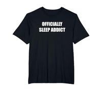 Officiellement Sleep Addict T-Shirt, Homme Grandes Tailles, Noir, 6X Tall