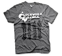 Officiellement sous Licence Clockwork Orange Shadows T-Shirt pour Hommes (Gris Foncé), Large