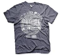 Officiellement sous Licence Save The Clock Tower Hommes T-Shirt (Marine Bleu Heather), Large