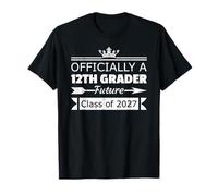 Officiellement Une e 12e année de 2027 Premier Jour de 12e année T-Shirt