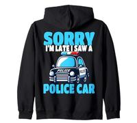 Officier de Police désolé, Je suis en Retard, J'Ai vu Une Voiture de Police Sweat à Capuche