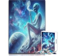 Officier en Blouse dans l'espace - Puzzle de 1000 pièces pour Adolescents - Activité éducative et logique - Cadeau Unique et Plein de tendresse - Dimensions 38x26cm